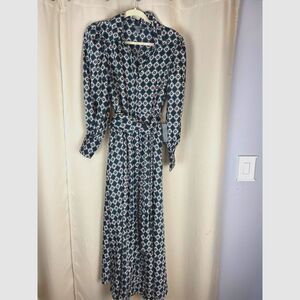 Love x Design Geometric Maxi Shirt Dress, Size M, NWT